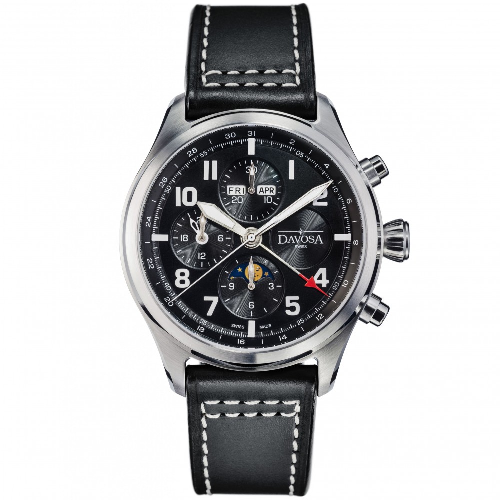NEWTON PILOT MOONPHASE CHRONGRAPH LIMITED EDITION WATCH 16155950