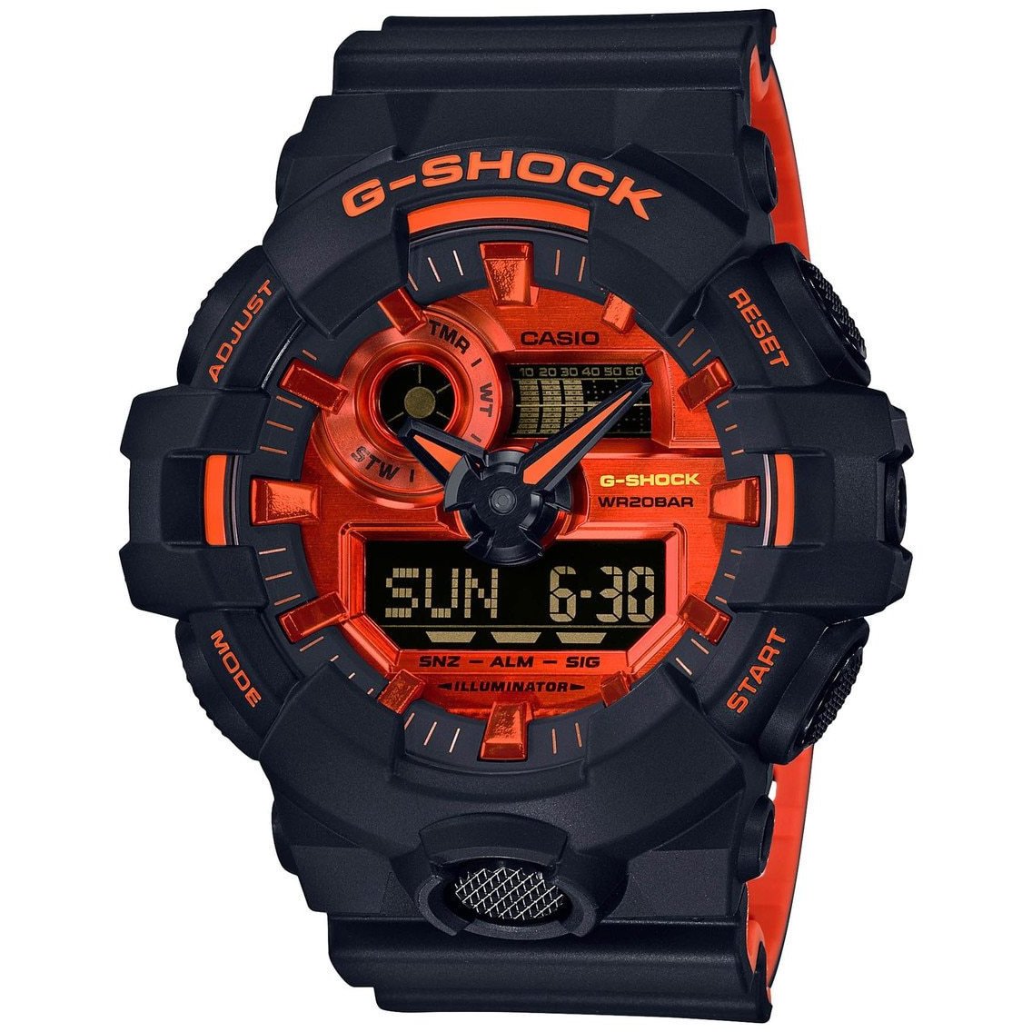 G-Shock GA-700 Ana-Digi Black Orange