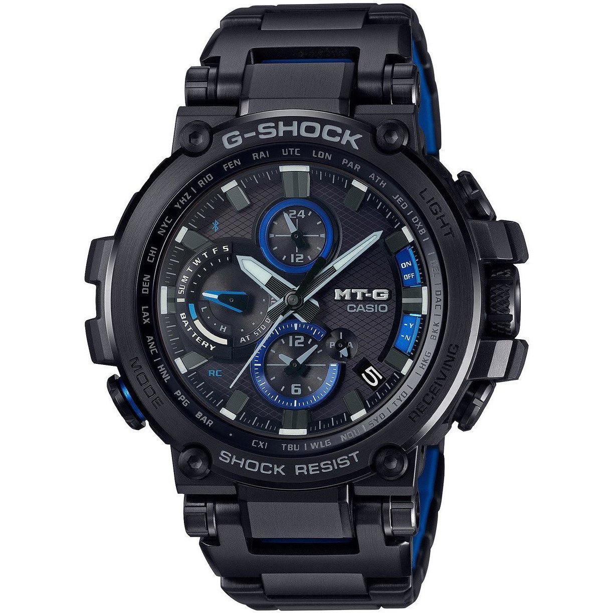G-Shock MTG-B1000 Connected Solar Black Blue