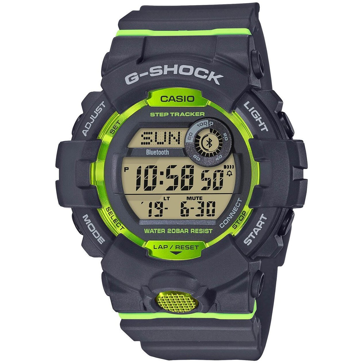 G-Shock GBD800 Bluetooth Activity Tracker Gray Green
