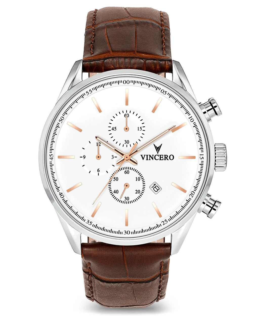 The Chrono S - Silver/Rose Gold