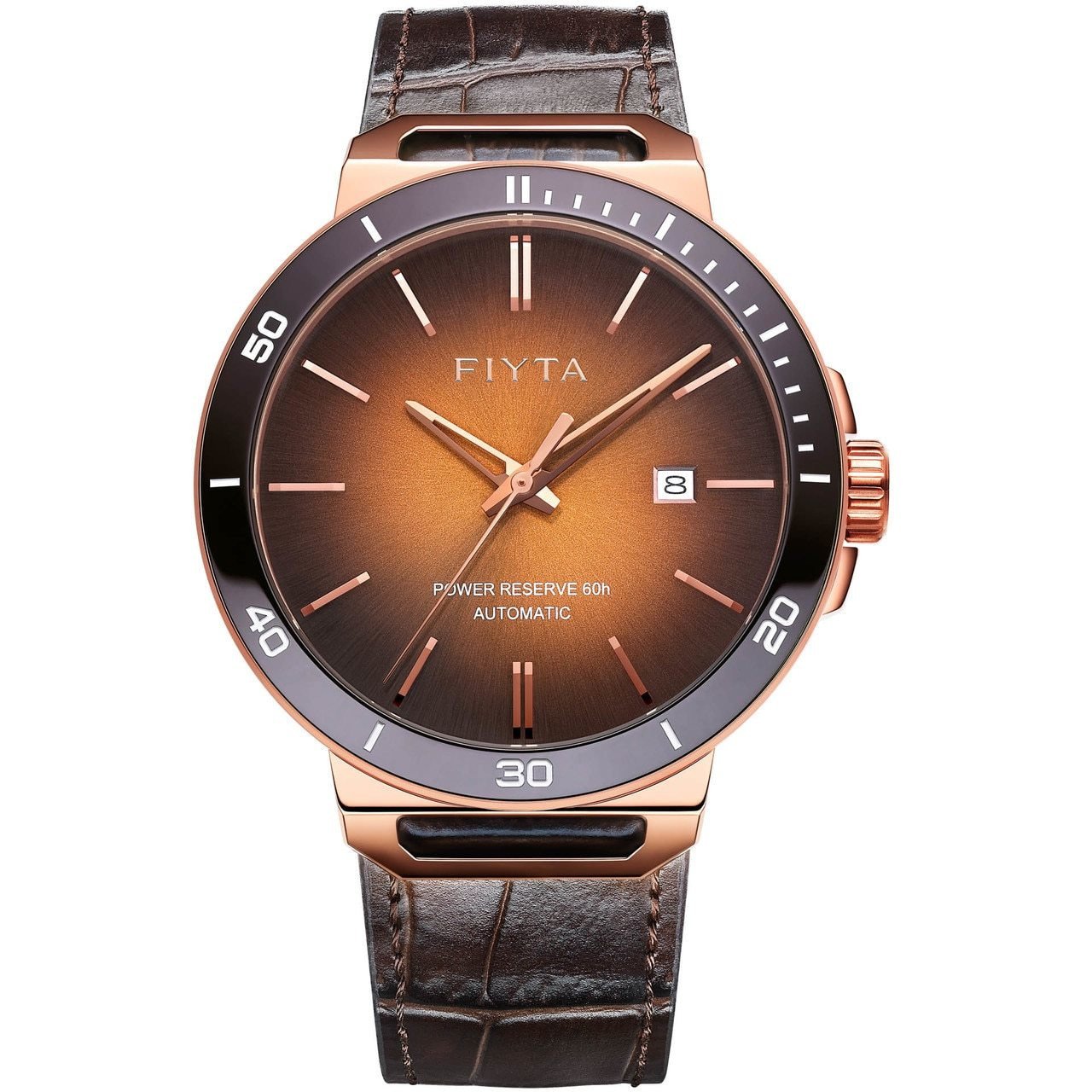 Fiyta Solo Automatic Brown Rose Gold