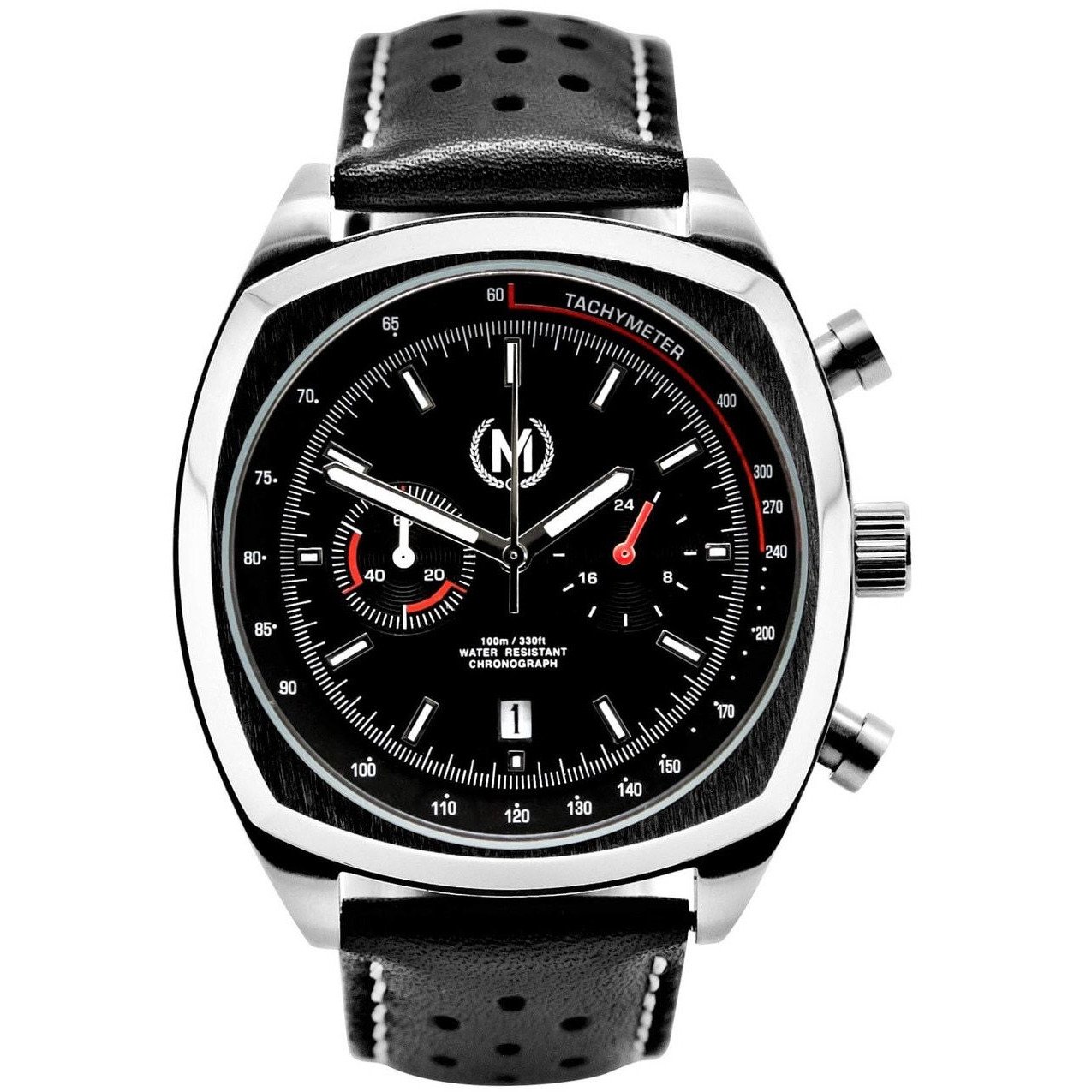 Marchand Classic Driver Chronograph Black Silver