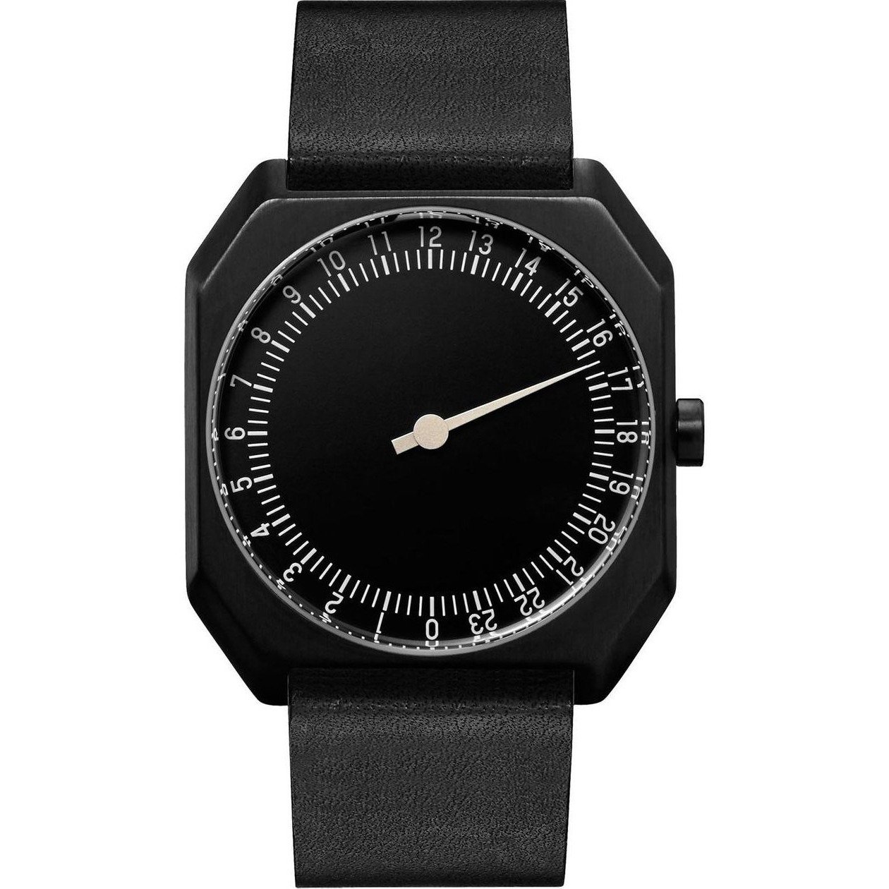 Slow Jo 24 Hour One Hand All Black Vintage Leather