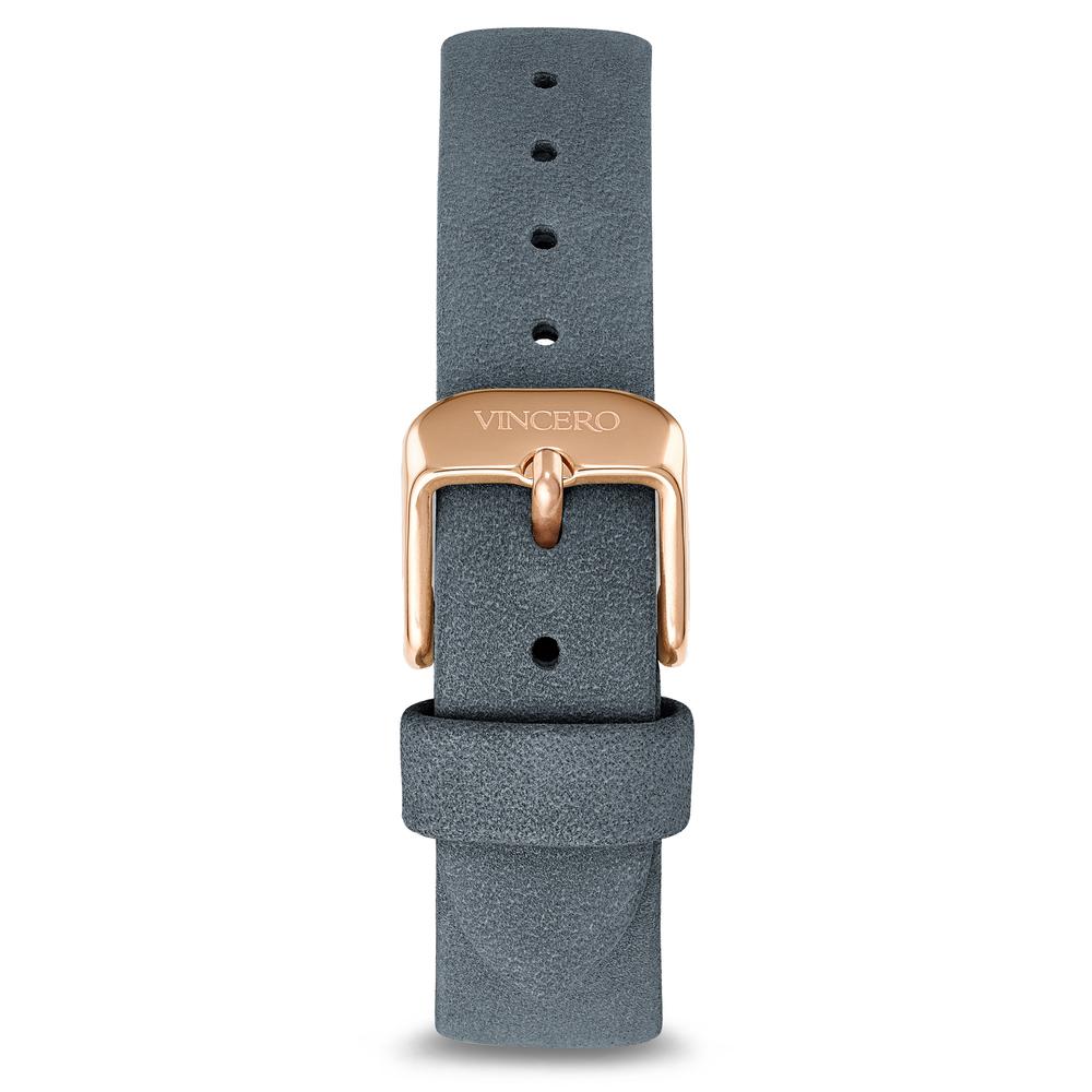 Suede Strap - Stone Blue/Rose 16mm