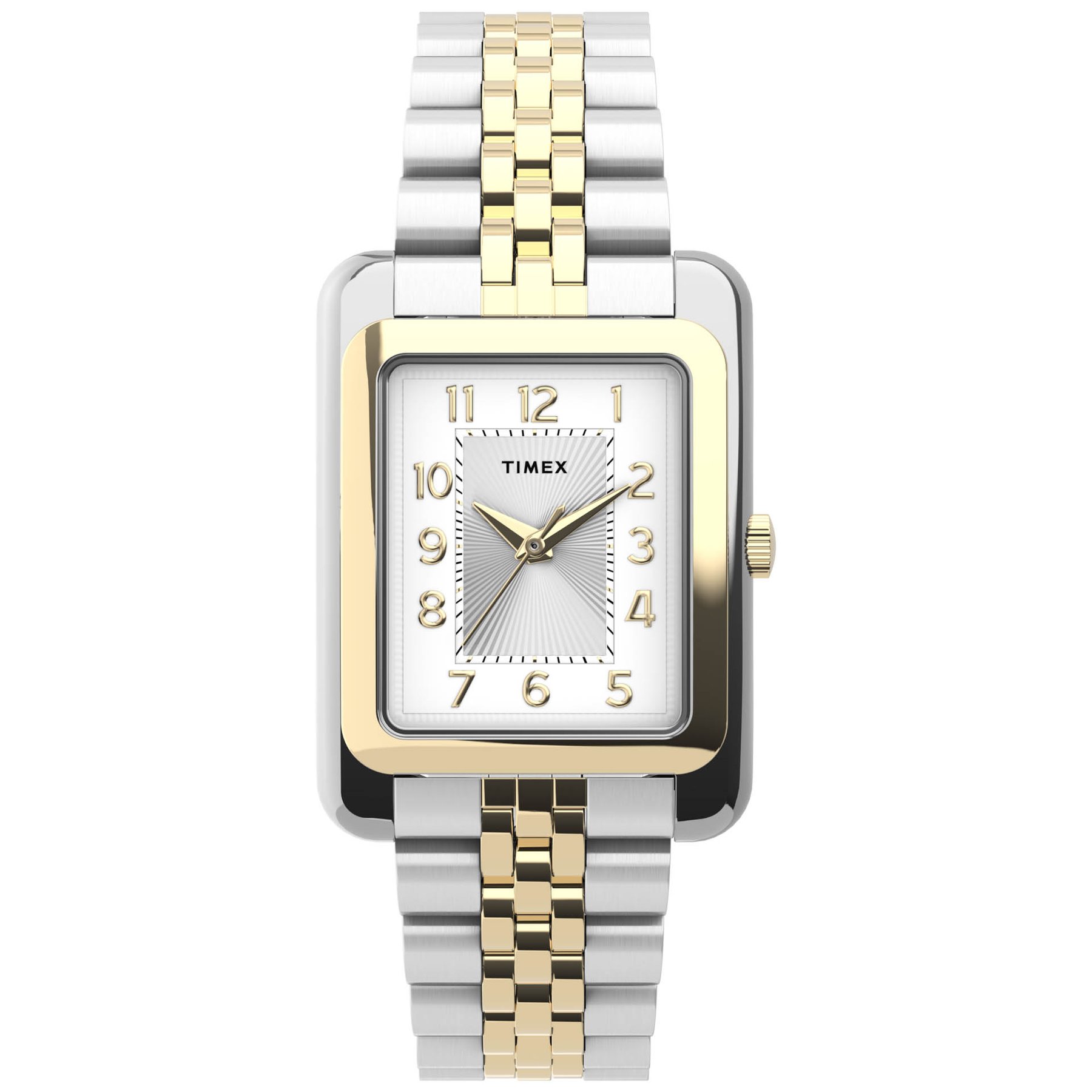 Timex Addison 25mm Silver Gold SS