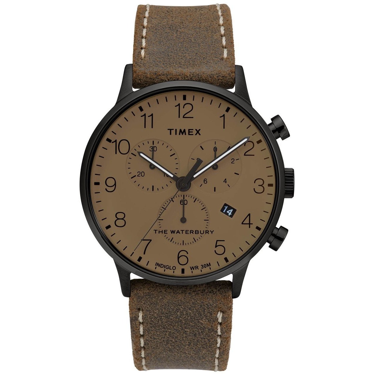 Timex Waterbury Classic Chronograph 40mm Brown Black