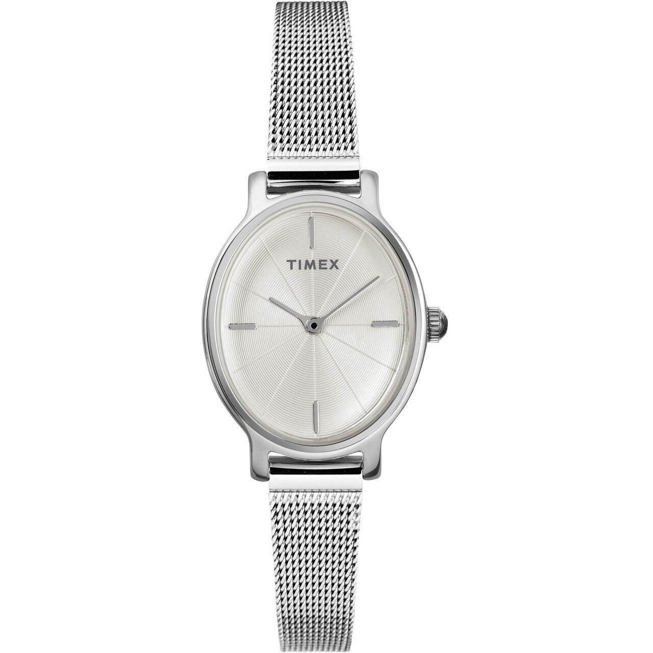 Timex Milano Oval 24MM Silver Mesh