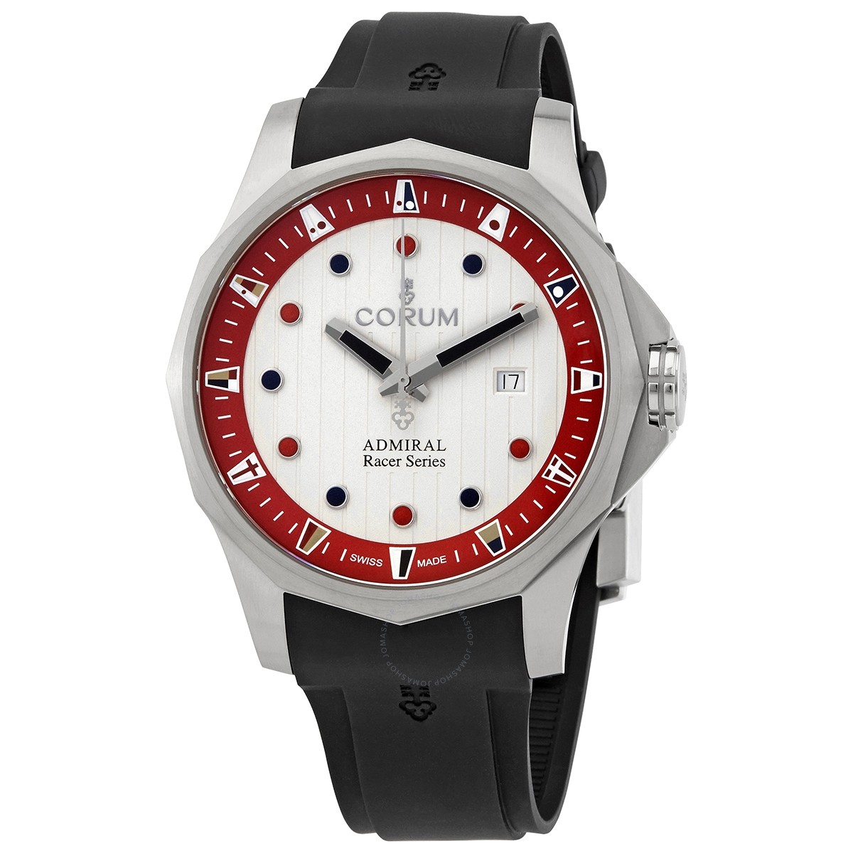 Corum Admiral’s Cup Racer White-Red Dial Automatic Men’s Titaniu