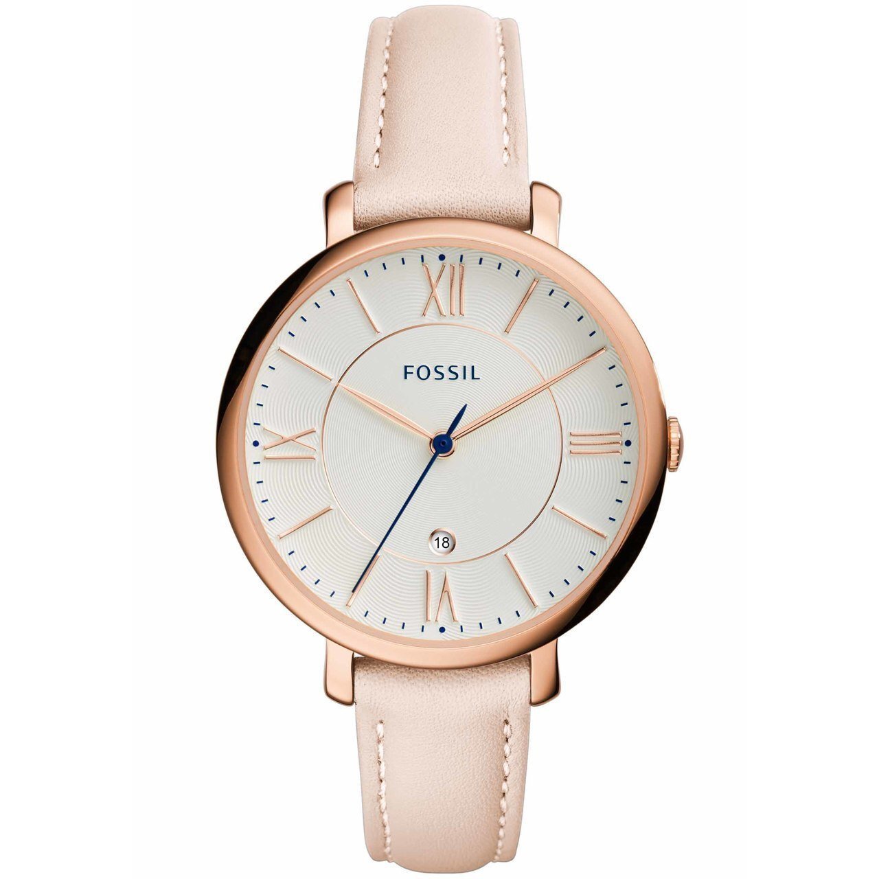 Fossil Jacqueline Rose Gold Blush Leather
