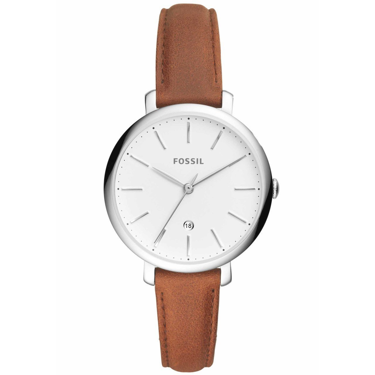 Fossil ES4368 Jacqueline Leather Silver Brown