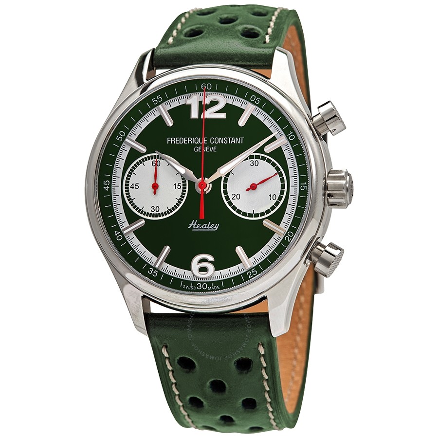 Vintage Rally Healey Chronograph Automatic Green Dial
