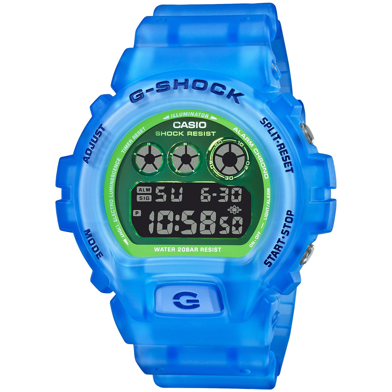 G-Shock DW6900 Color Skeleton Blue