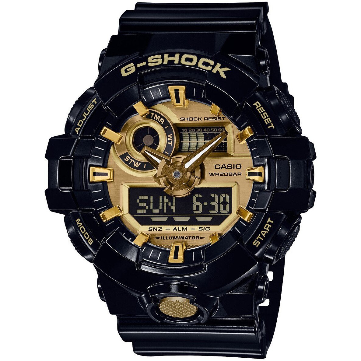 G-Shock GA-710 Ana-Digi Black Gold