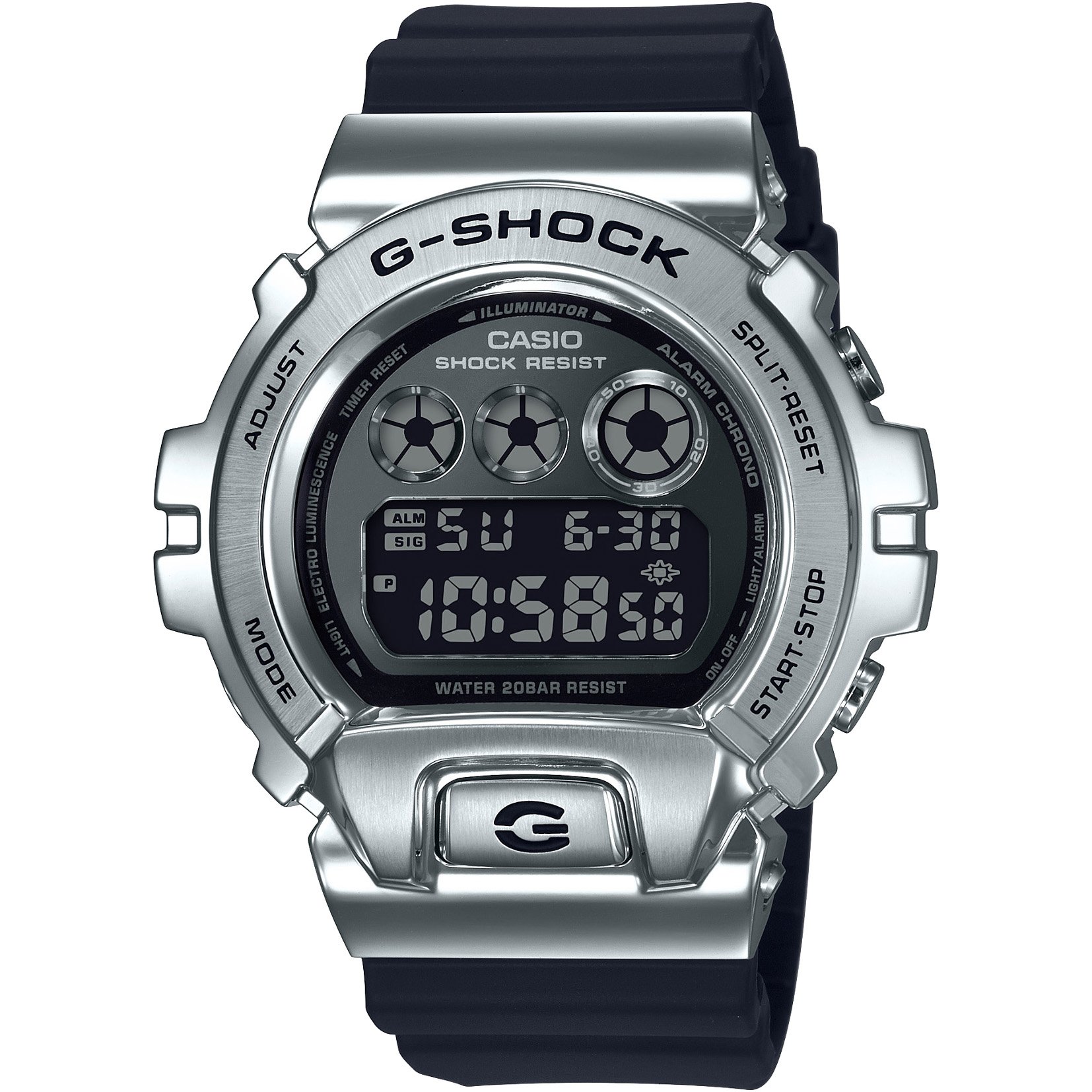 G-Shock 25th Anniversary Metal GM6900-1 Silver