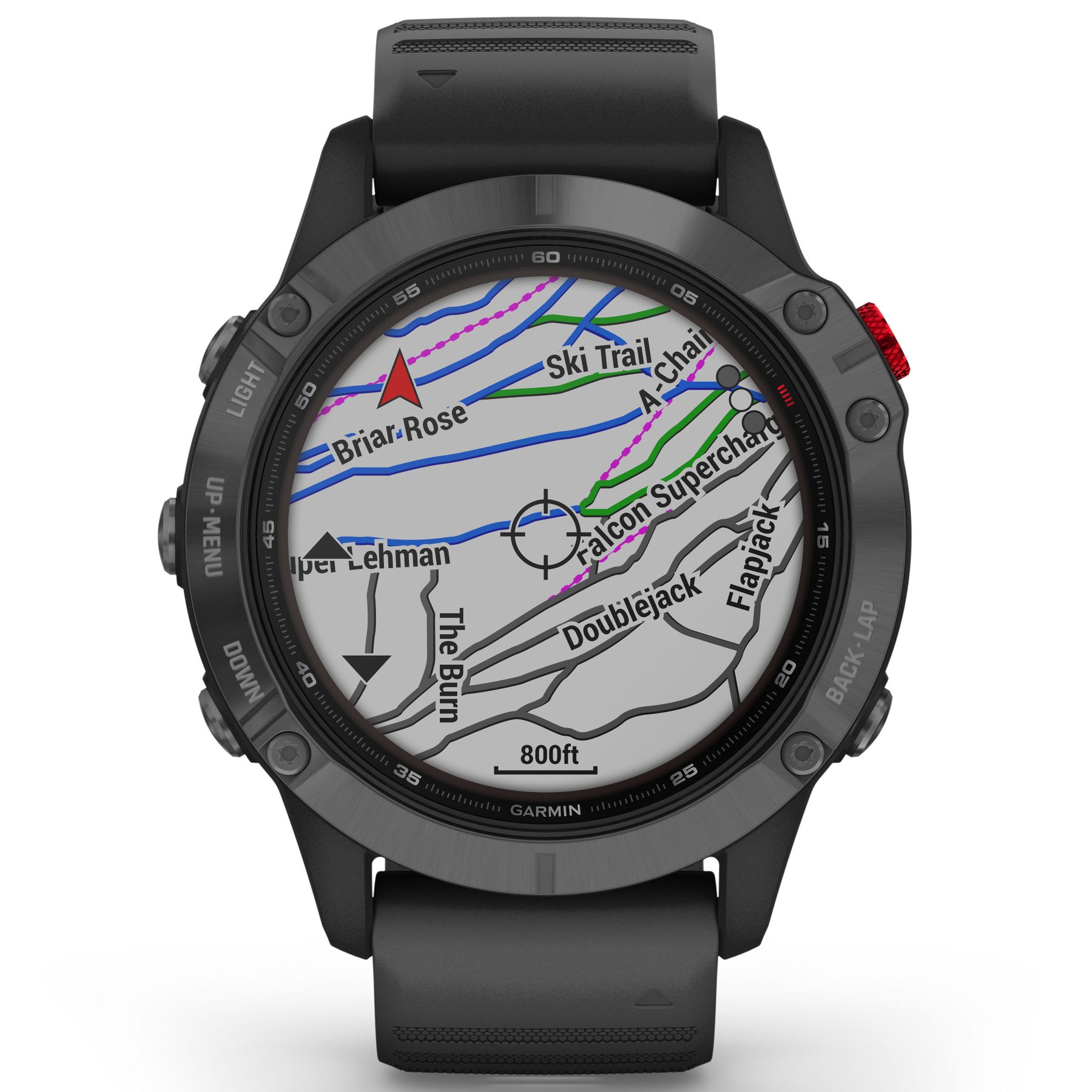 Garmin GPS Smartwatch fenix 6 Pro Solar Gunmetal Black