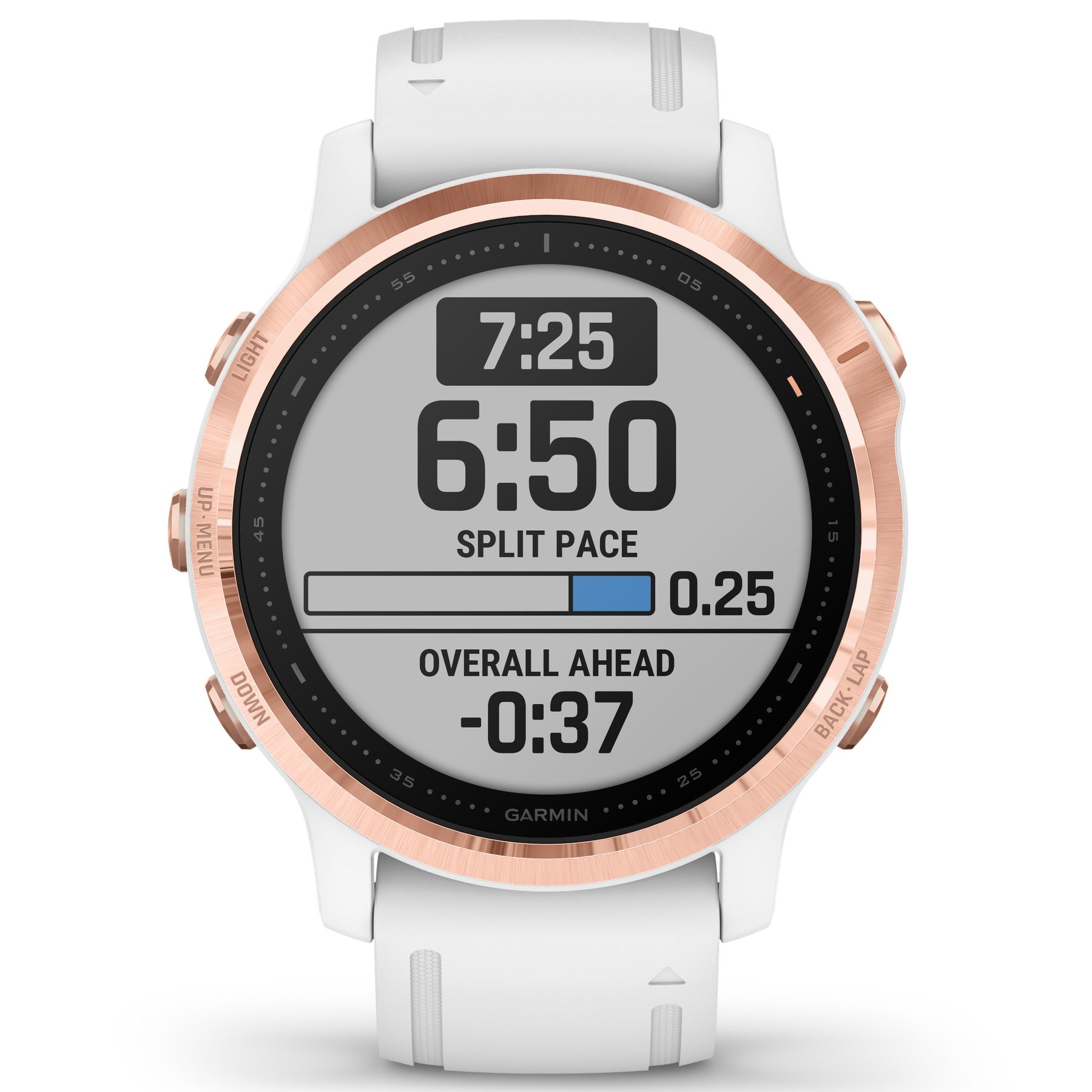 Garmin GPS Smartwatch fenix 6S Pro Rose Gold White