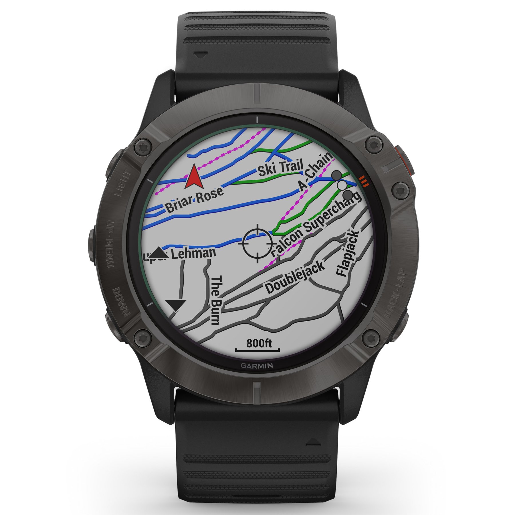 Garmin GPS Smartwatch fenix 6X Pro Solar Ti Black