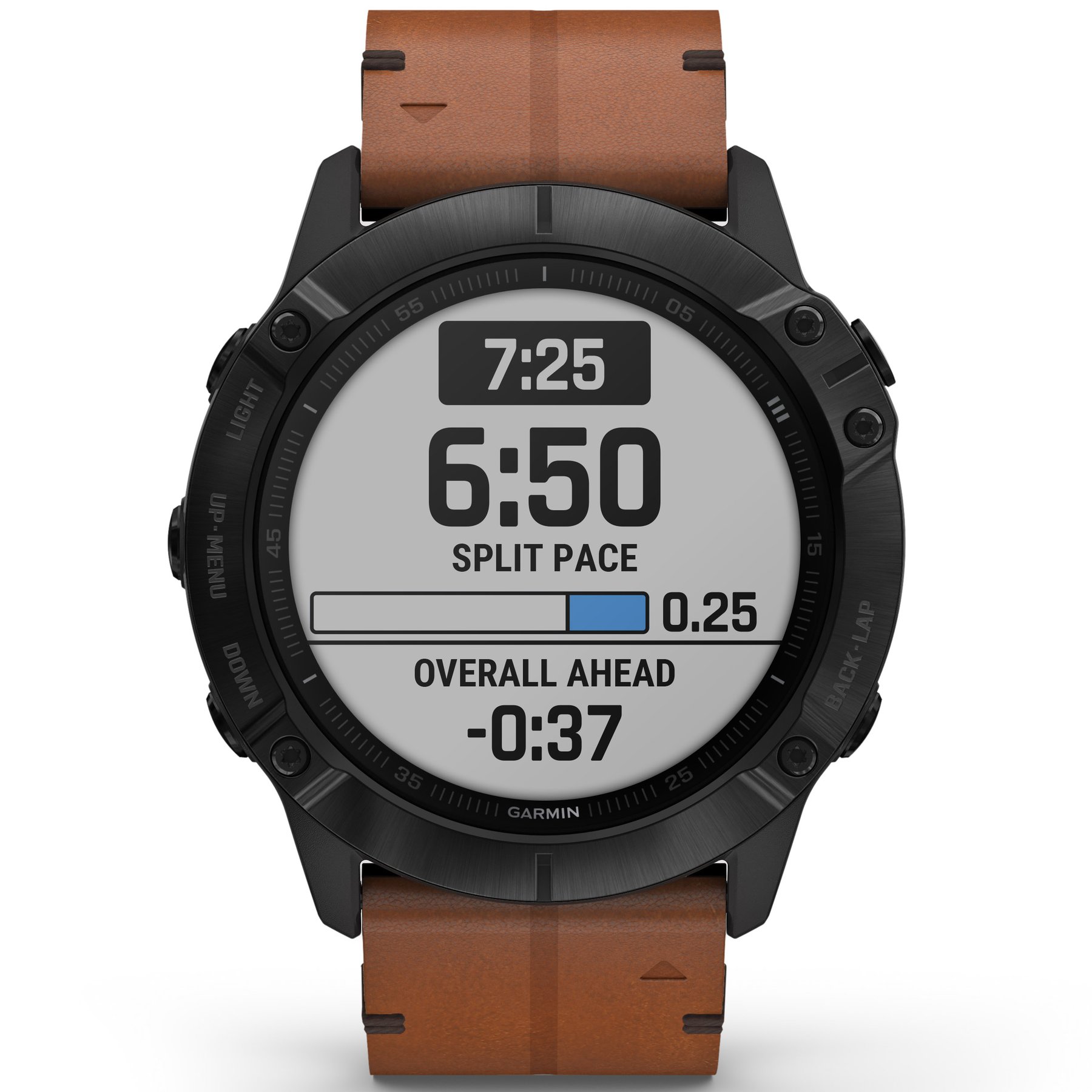Garmin GPS Smartwatch fenix 6X Pro Sapphire Black Brown