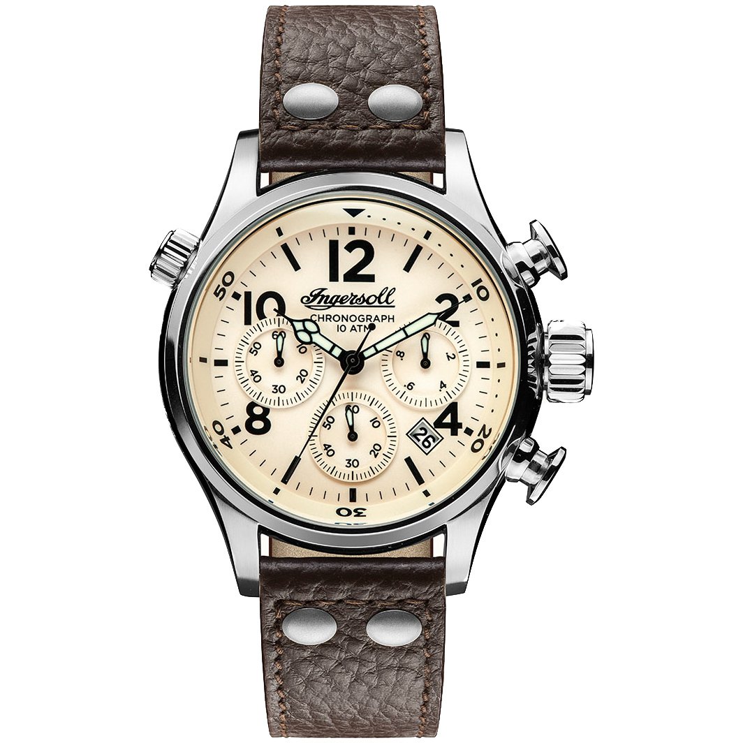 Ingersoll Armstrong Chrono Silver Beige