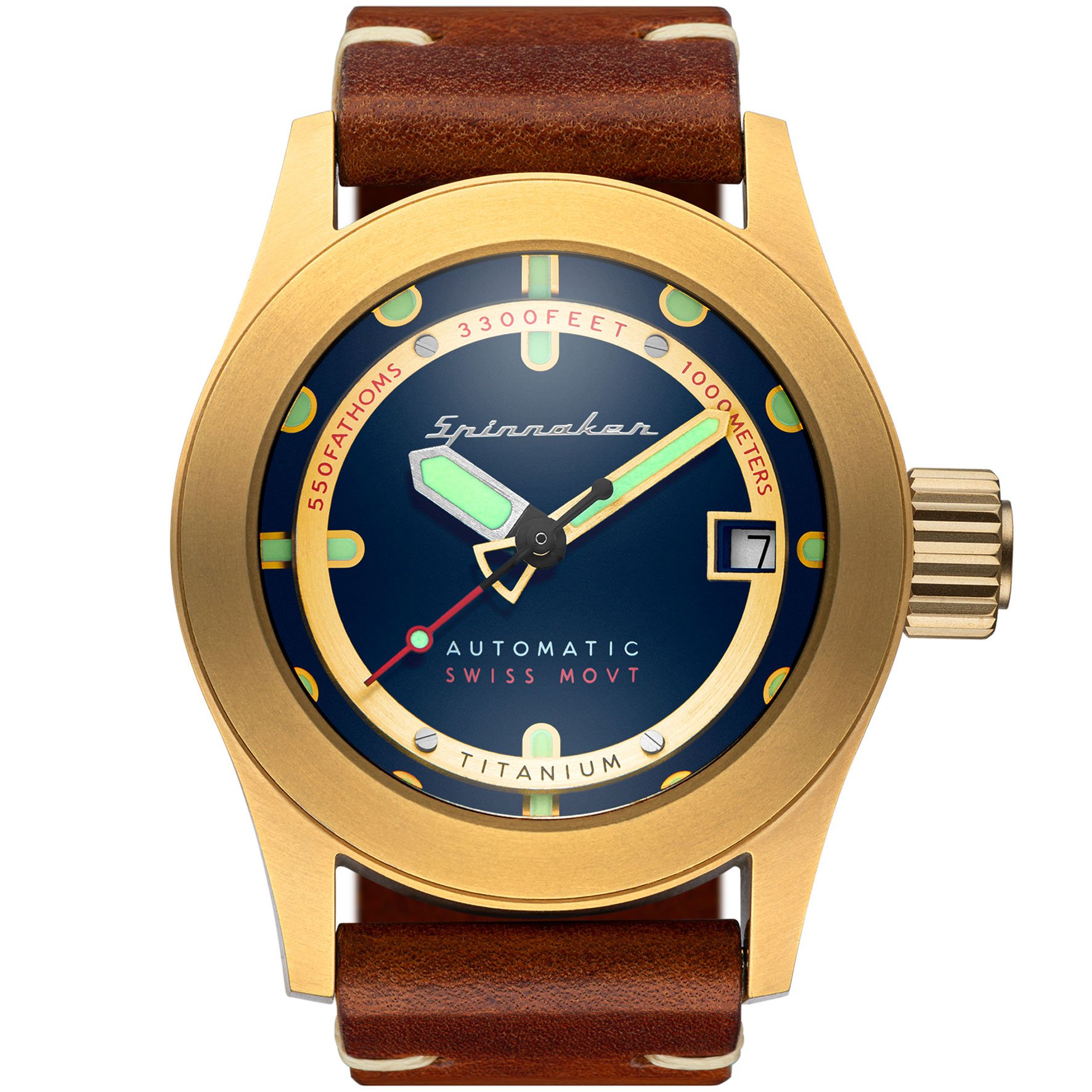 Spinnaker Piccard Automatic 1000 Meter Gold Blue