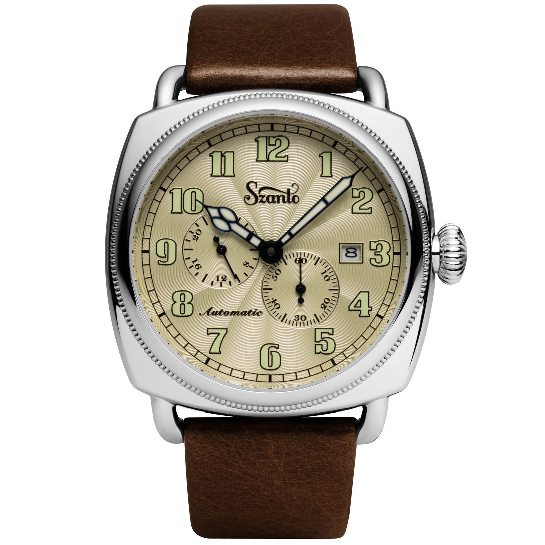 Szanto Officer\'s Coin Cushion Automatic Ivory Brown
