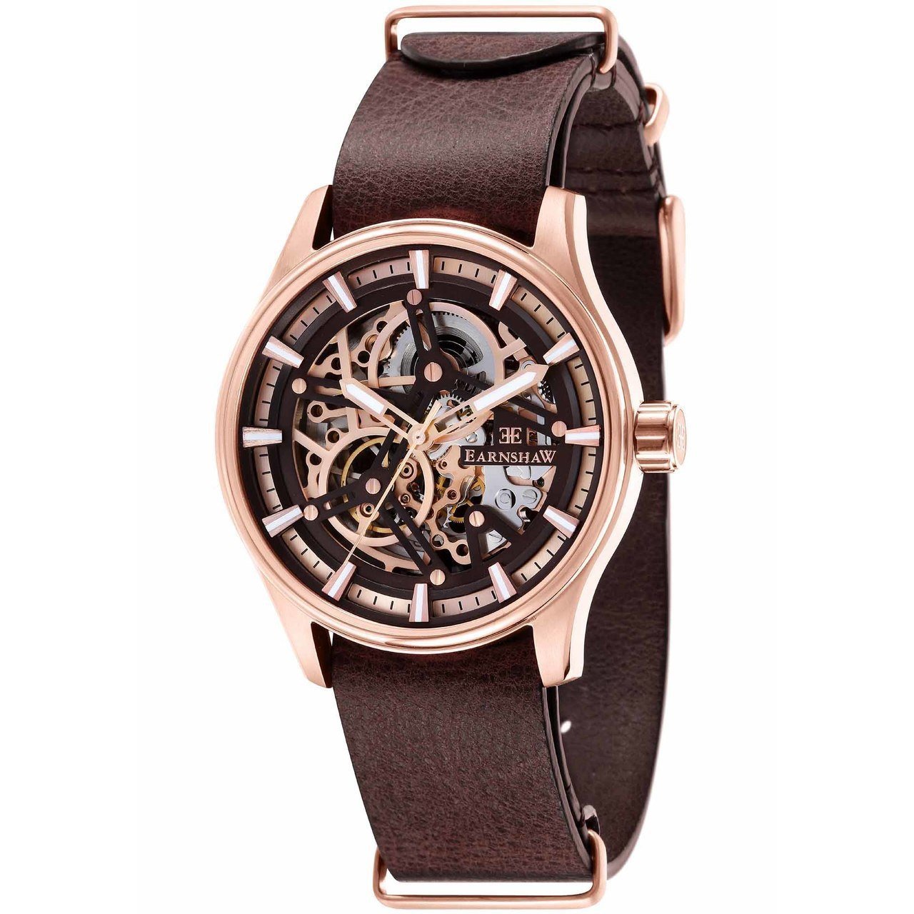 Thomas Earnshaw Beagle Automatic Woolwich Edition Rose Gold Brow