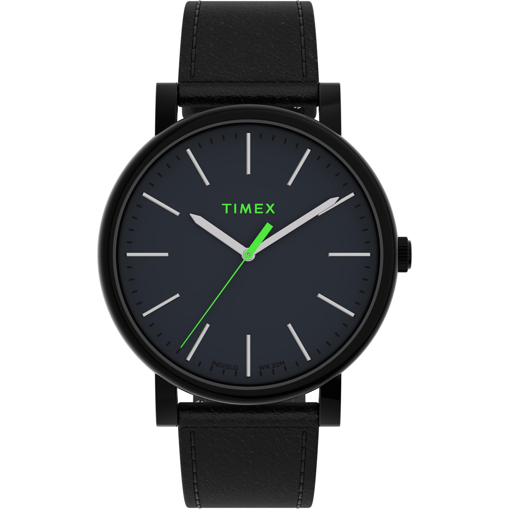 Timex Originals 42mm Black Neon Green